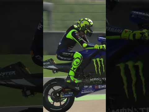 all the spectators were shocked to see Rossi