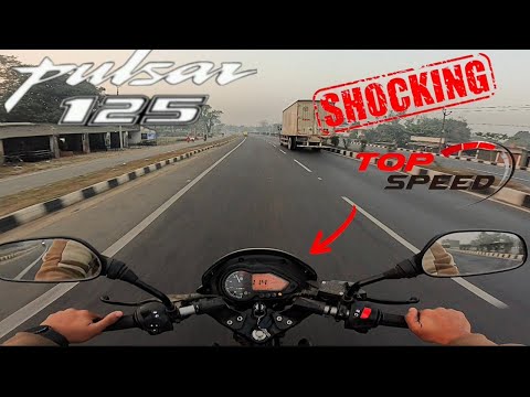 pulsar 125 top speed 😱😱