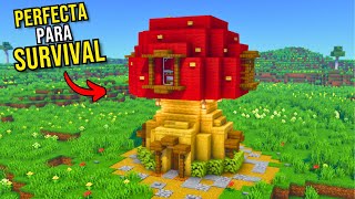 ¡Haz esta INCREIBLE casa champiñón en MINECRAFT en minutos!