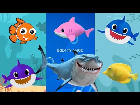 Baby Shark doo doo doo | Animals Sea Dolphin octopus colors fish | Baby Shark Dance Song Ocean