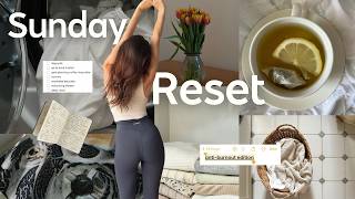 sunday reset routine *ANTI-BURNOUT* | self care, cleaning, long run