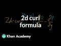 Understanding 2D Curl in Vector Fields