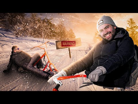 On TESTE des TROTTINETTES de NEIGE ! ( C’est incroyable)