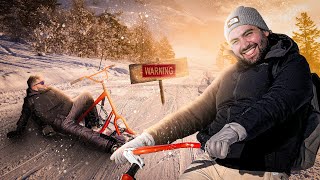 On TESTE des TROTTINETTES de NEIGE ! ( C’est incroyable)