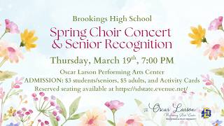 Spring Choir Concert & Senior Recognition 3.19.26