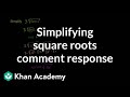 Simplifying Expressions with Principal Roots