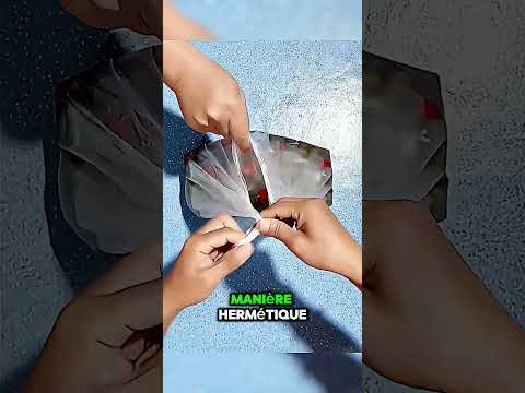 Méthode Infaillible : Plis Hermétiques pour Fermer un Sac Plastique ! #plis #sac #hermétique #astuce
