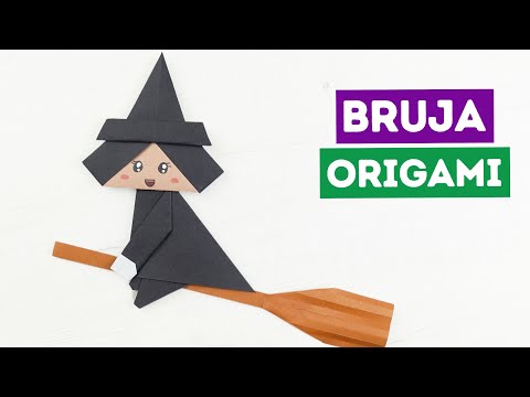 🧙 Cómo hacer Brujitas para Halloween de papel muy fáciles