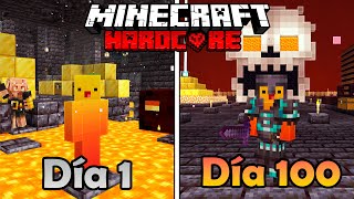 SOBREVIVÍ 100 Días en un MUNDO solo de BASTIONS en Minecraft HARDCORE...