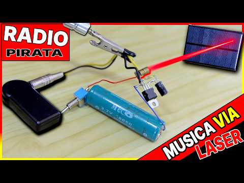 RADIO PIRATA CASEIRA! Como Fazer um Transmissor de Áudio (via LASER)