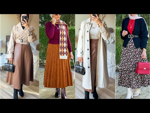 موضة شتاء 2025 للمحجبات | أرقى وأشيك تنسيقات تركية للمحجبات 💞hijab turkish styles 💫 Vêtements pour