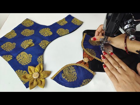 Designer blouse design cutting and stitching | Back neck blouse design | Blouse design