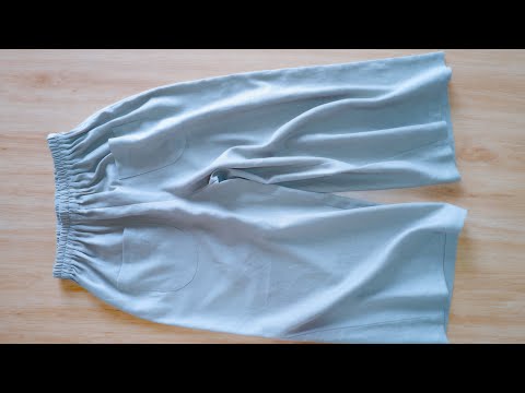 Easy to make culottes pants for girls | diy culottes trousers