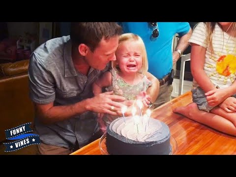 🤣 Baby Birthday Fails: Blowing Candles Gone Wrong! 🎂 Funny Vines