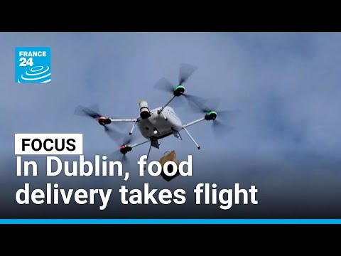 YouTube video thumbnail: Food Delivery Takes Flight: In Dublin, Drones Are Bringing Orders to Customers