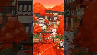 【ポケ森】紅葉と和風レトロな街並み🍁🏯🏮| キャンプ場レイアウト