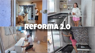 QUEBROU A PAREDE | TEMOS UMA COZINHA AMERICANA | A PIA FOI INSTALADA