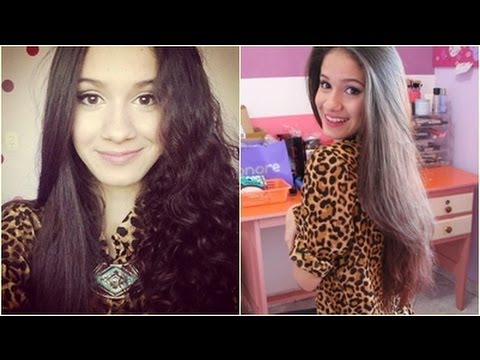 Alisando os Cachos com a Chapinha