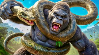 Gorilla’s Revenge | Epic Gorilla vs Anaconda Battle! 😱💪