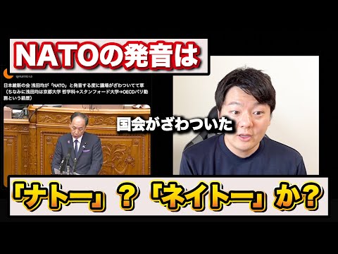 NATOの発音で日本の国会がざわついたので感想を語ります【NATOはネイトー？】