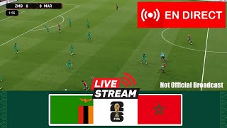🔴[EN DIRECT] Zambie contre Maroc|Éliminatoires Africains CAF 2026|Match en direct aujourd'huiPES2021
