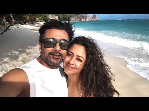 Suriya And Jyothika Romantic Video 🩷 Victoria, Seychelles | Karuppu Trailer | RJ Balaji
