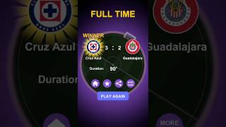 mi prediccion de Cruz Azul vs chivas Guadalajara #football