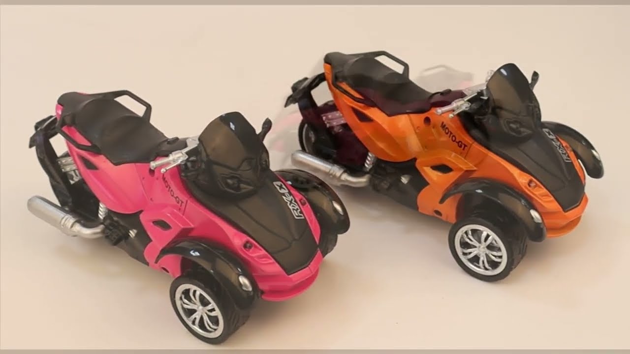 Трицикл kings toy металлический световые звуковые эффекты в ассортименте  - видео