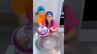 Cotton candy vs kpop demon hunters cake ice cream challenge!🍨 #funny by Ethan Funny Family