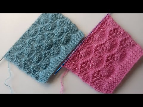 Zarif Ve Kolay İki Şiş Örgü Modeli 🎉Yelek, Hırka, Bluz, Şal İçin Örgü Modelleri /Knitting Crochet