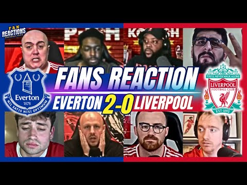 LIVERPOOL FANS DEVASTATED REACTION TO EVERTON 2-0 LIVERPOOL | PREMIER LEAGUE