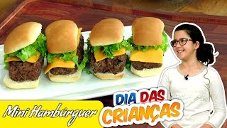 Receita Mini Hambúrguer com Bisnaguinha - Tv Churrasco