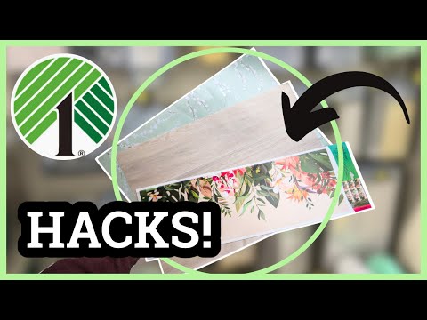 🤯 YOU WON'T BELIEVE WHAT I MADE WITH $1 PEEL AND STICK WALLPAPER | DOLLAR TREE PEEL AND STICK HACKS!