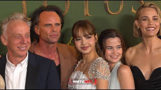 BLACKPINK Lisa is joined by the Cast of 'The White Lotus' at LA premiere Red carpet!