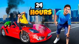 24 Hours in My Boxster Challenge + BIG SURPRISE 🥳  24 घंटे इस से बाहर से नहीं आ सकते
