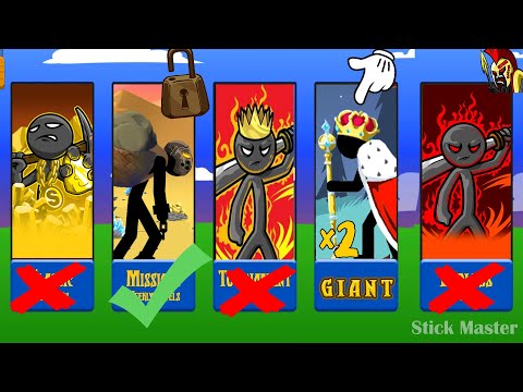 UNLOCKED HARD MAP TOURNAMENT WITH ARMY THE MAGIKILL, KING RAZEK | STICK WAR LEGACY | STICK MASTER