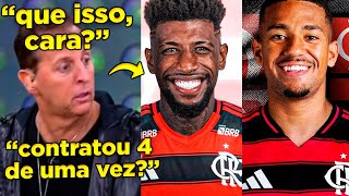 🤣ANTIS CHOCADOS! FLAMENGO CONTRATA 4 REFORÇOS AO MESMO TEMPO E MÍDIA FICA DESESPERADA!