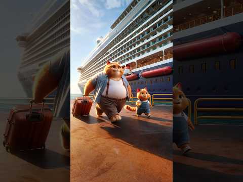 Cats' first time on a cruise ship #shorts #cat #cute #catlover #kitten
