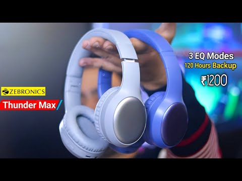 These are the best Wireless Over Ear Headphone I tested | Zebronics Thunder MAX Headphones Review