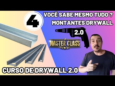 CURSO DE INSTALADOR DRYWALL GRATUITO AULA 04