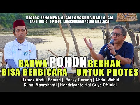 Rocky Gerung & UAS Dialog Peduli Lingkungan Polda Riau | Kunni Masrohanti baca Puisi