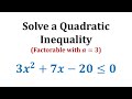 Testing Quadratic Inequalities Concepts