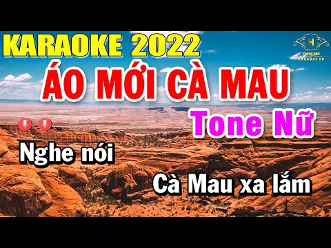 Áo Mới Cà Mau Karaoke Tone Nữ Nhạc Sống | Trọng Hiếu