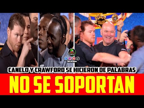 CANELO Y CRAWFORD SE VAN A LOS EMPUJONES EN CONFERENCIA DE PRENSA