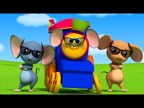 Three Blind Mice & Bob the Train | 1-Hour Adventure of Fun Songs for Kids!