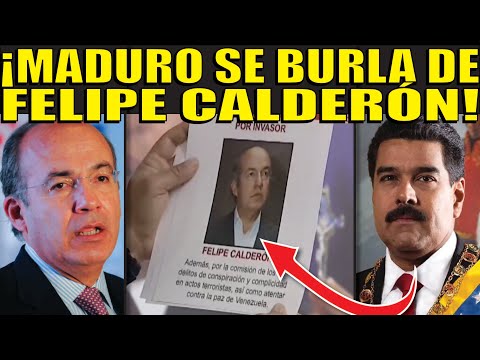 ¡ASÍ SE BURLO MADURO DE CALDERÓN! TREMENDO LO QUE LE DIJO! SI PISA VENEZUELA SERA ARRESTADO POR ESTO