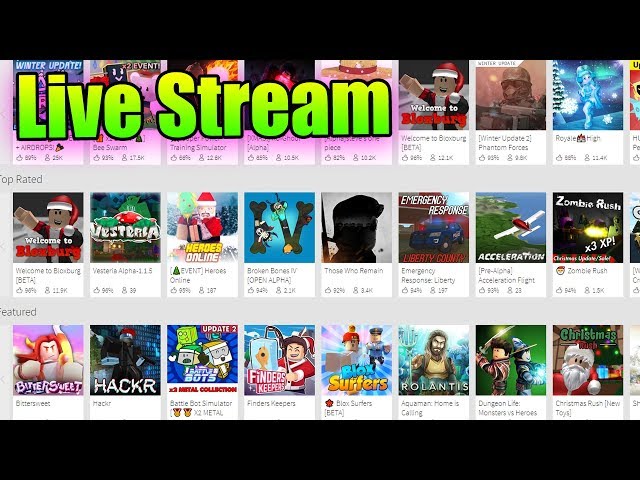 Come Play ROBLOX With Me Live | Part 5