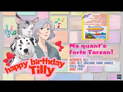 HAPPY BIRTHDAY TILLY 🎂: Ma Quant'è Forte Tarzan (Tilly) 1978 🎵❤️💙💛😍