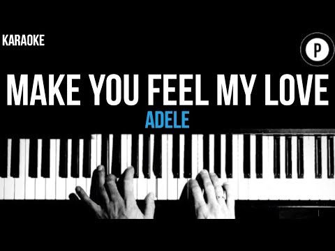 Adele – Make You Feel My Love Karaoke SLOWER Acoustic Piano Instrumental Cover Lyrics