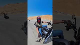 Riding with the H.O.G. Kingdom of Jordan Chapter through the huge curves in the Hachimia region.